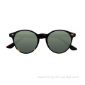 Ready Stock Customized Acetate Unisex Man Unisex Vintage Round Big Sunglasses